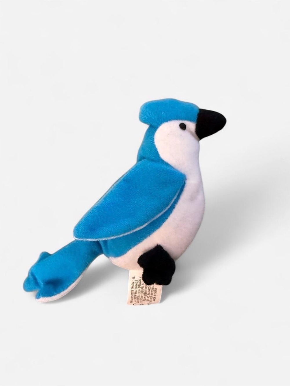 Ty Beanie Baby Rocket the Blue Jay Vintage Plush No Tags Collectible